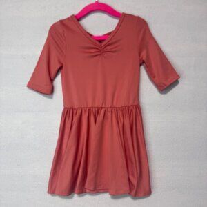 Dotdotsmile Dress Size 2T Solid Salmon Color New with Tags